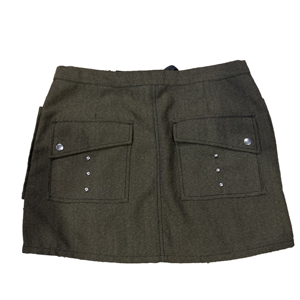 Dollhouse Olive Green Skirt with Black Accents - Picture 2 of 5